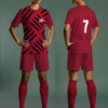 DISKI SCRATCH SOCCER KIT RED/ SOCCER- FOOTBALL