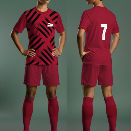 DISKI SCRATCH SOCCER KIT RED/ SOCCER- FOOTBALL