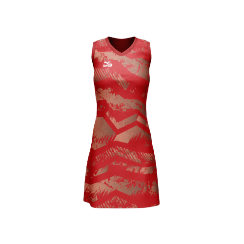 DISKI SPORTS 2 TONE DRESS RED/NETBALL