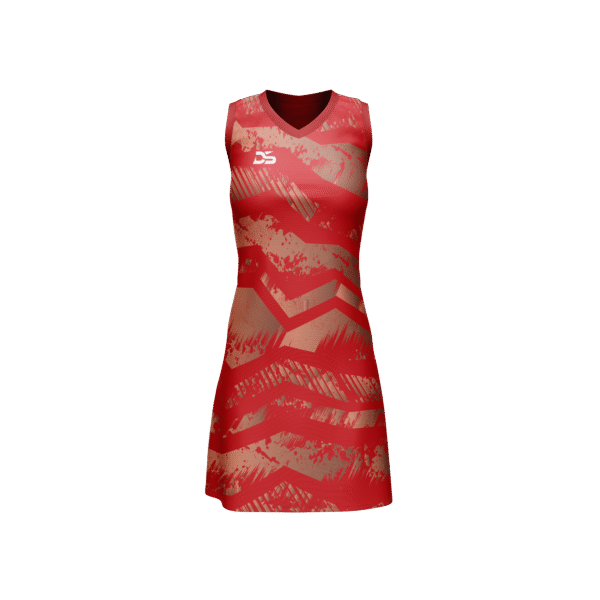 DISKI SPORTS 2 TONE DRESS RED/NETBALL