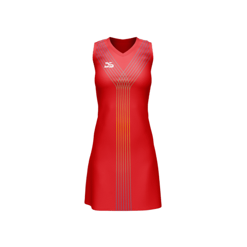 DISKI SPORTS FLOW DRESS RED/NETBALL