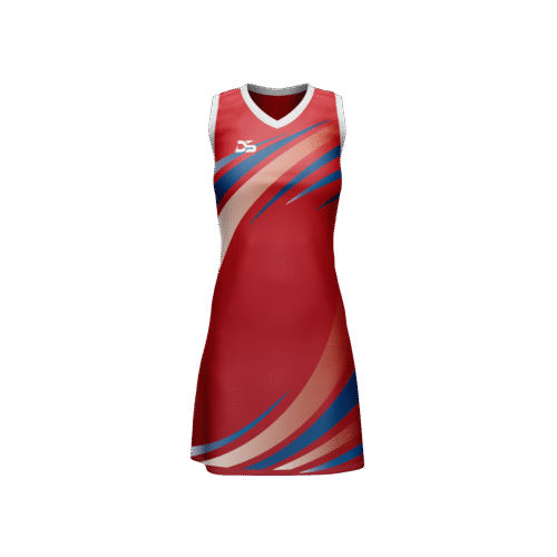 DISKI SPORTS STREAM DRESS RED/NETBALL