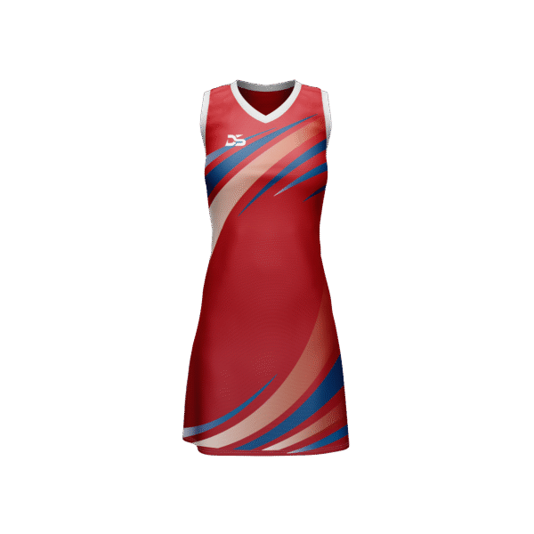 DISKI SPORTS STREAM DRESS RED/NETBALL