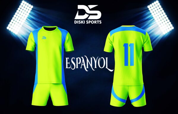espanyol kit MOCKUPyellow powder copy Espanyol Soccer Kit Red